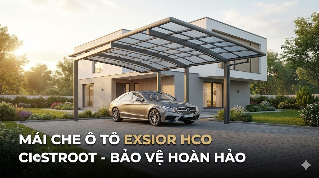 mai che o to hop kim nhom exsior premium dong e carport